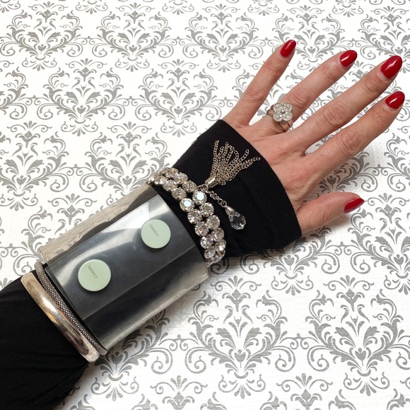 CHANEL Jewelry - Authentic CHANEL Transparent Snap Cuff Bracelet